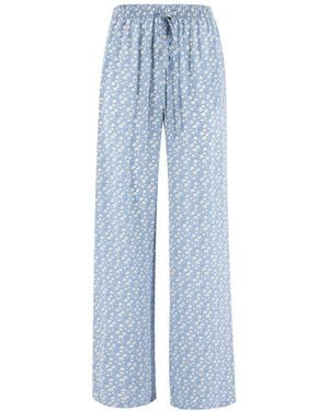 Ermanno Scervino Wide Trousers - Bleu
