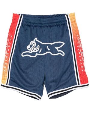 BBCICECREAM Korte Broeken ,Veelkleurig ,Polyester Running Dog Basketbalshort - Blauw
