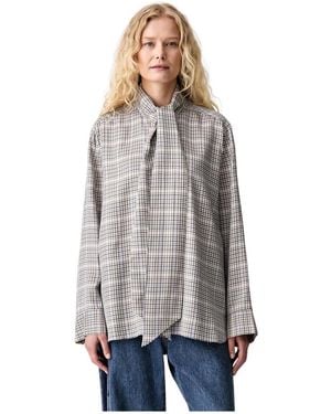 Munthe Veiling Blouse - Grijs