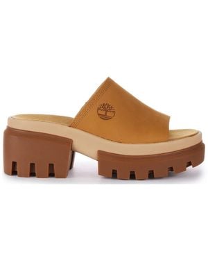 Timberland Heeled Mules - Brown