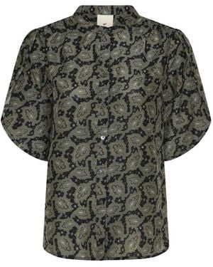 Heartmade Overhemden ,Groen ,Blouses - Grijs