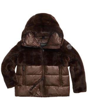 Blauer Winter Jackets - Marron