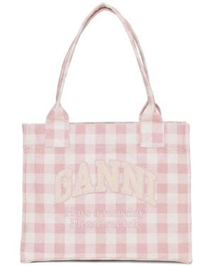 Ganni Tote Bags - Rosa