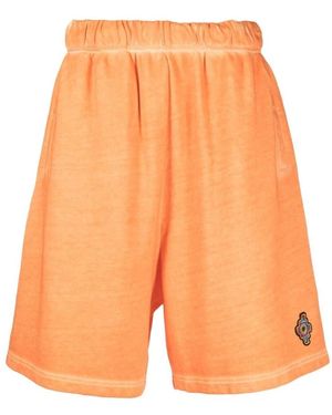 Marcelo Burlon Shorts Met Logopatch - Oranje