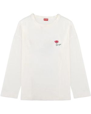 KENZO Long Sleeve T-Shirts - White