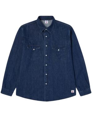 Edwin Denim Shirts - Blue