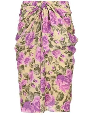 Chloé Rokken ,Veelkleurig ,Midi Skirts - Roze