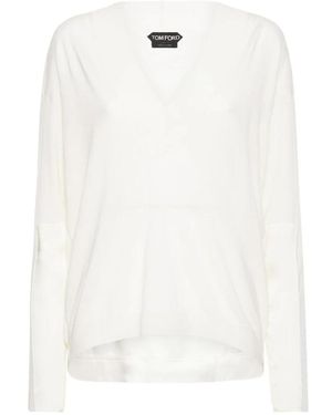 Tom Ford V-Neck Knitwear - Blanco