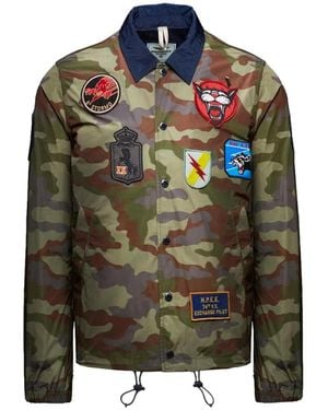 Aeronautica Militare Coach Jacket Camouflage - Groen