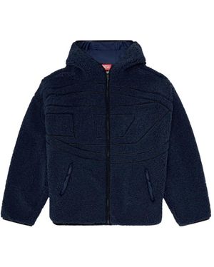 DIESEL Jassen ,Blauw ,Faux Fur & Shearling Jassen