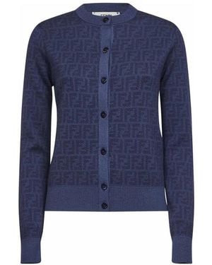 Fendi Cardigan - Blauw