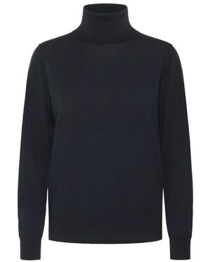 Part Two Dunkelblaues Strickpullover