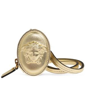 Versace Leder-Armband-Geldbörse - Natur