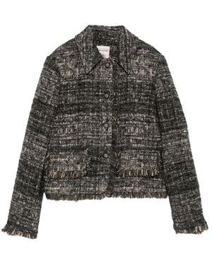 Semicouture Tweed Jackets - Grey
