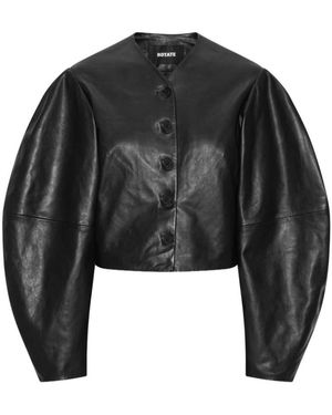 ROTATE BIRGER CHRISTENSEN Leather Jackets - Black
