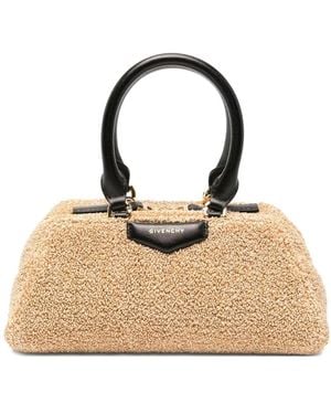 Givenchy Antigona Lock Top Handle Bag - Naturel