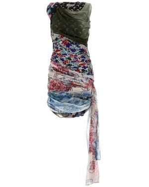 Marine Serre Short Dresses - Blauw