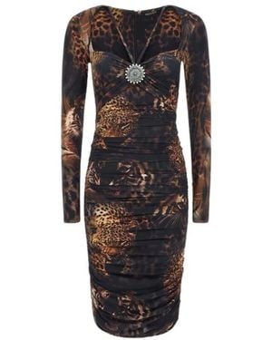 Roberto Cavalli Midi Dresses - Black