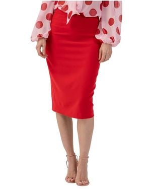 Kocca Midi Skirts - Red