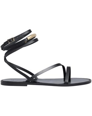 Semicouture Flat Sandals - Metallizzato