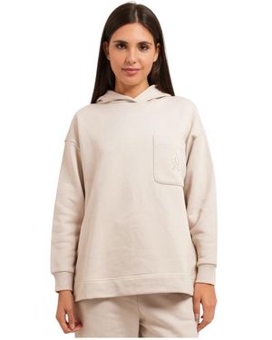 ARMANI EXCHANGE Sweatshirt Met Borstzak En Capuchon - Naturel