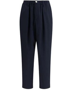 Marni Blue Wool Oves Aries Casual Trousers