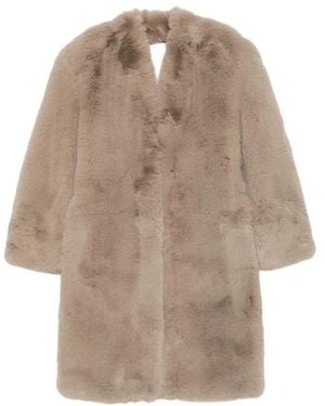 Frankie Shop Belted Coats - Marrón