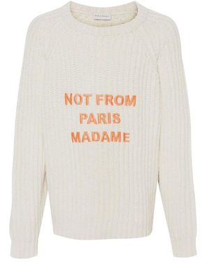 Drole de Monsieur Round-Neck Knitwear - White