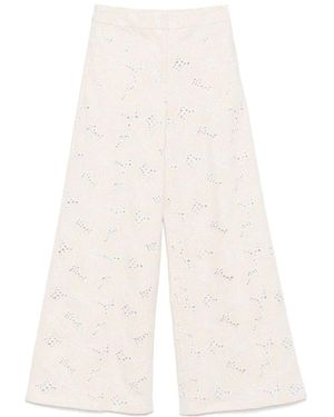 Genny Wide Trousers - White