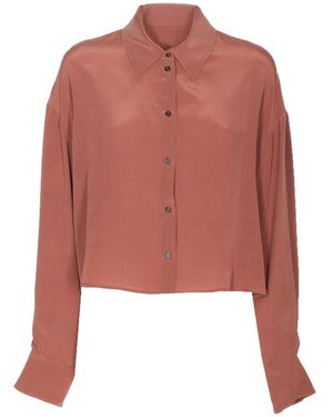 Alysi Camicia Mano Sale Cropped - Rood