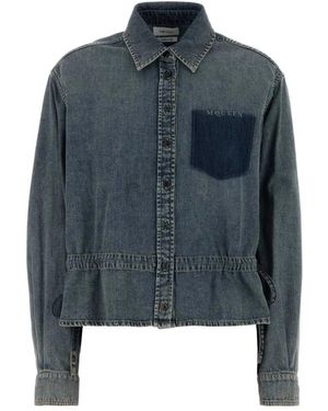 McQueen Denim Shirts - Azul