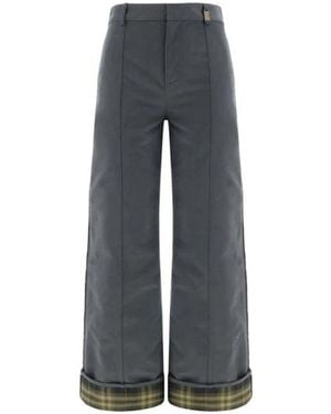 Burberry Wide Pants - Blue