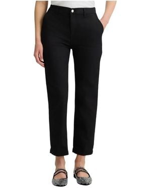 Liu Jo Straight Trousers - Negro