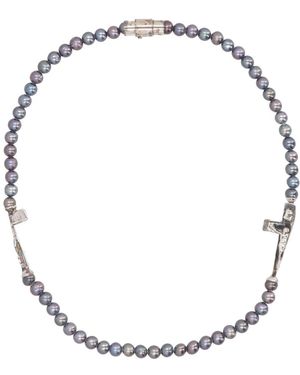 SWEETLIMEJUICE Zoetlimoensap Zoetwaterparelketting - Metallic
