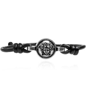 Versace Medusa Lederarmband - Schwarz
