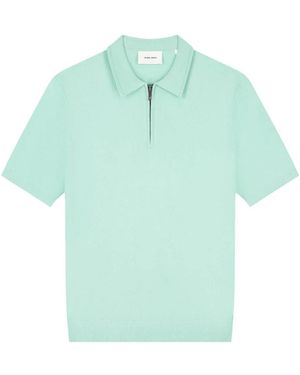 Pure Path Zip Gebreide Polo - Groen