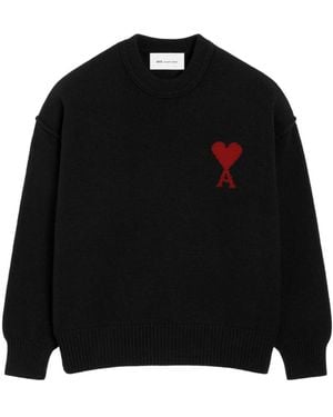 Ami Paris Sweatshirts - Negro