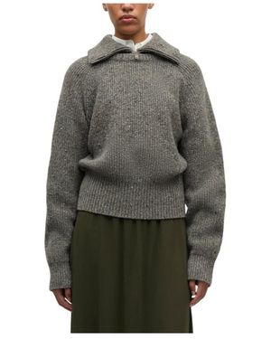 Samsøe & Samsøe Truien & Vesten ,Grijs ,Wol Sanataniel Turtleneck 15724