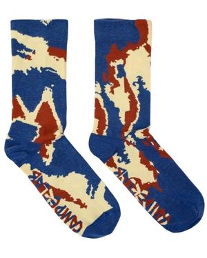 Camper Gemusterte Herrensocken - Blau