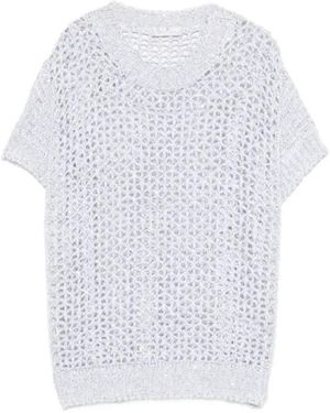 Panicale V-Neck Knitwear - Blanco