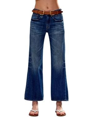 R13 Cropped Jeans - Blue