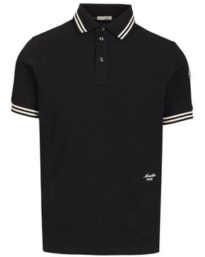 Moncler Polo Shirts - Negro