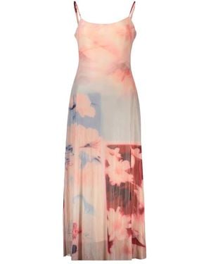 Desigual Frida Lange Jurk Met Patroon - Roze