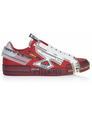 Dolce & Gabbana Roter Herren Sneaker, Moderner Stil