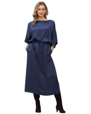 Summum Dress Heavy Silky Touch - Blauw