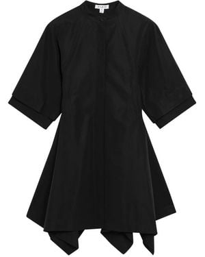 Alaïa Panel Poplin Jurk - Zwart