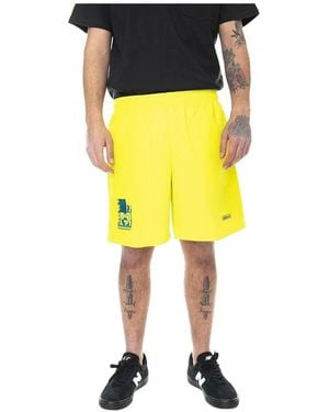 adidas Geborduurde Geweven Short - Geel