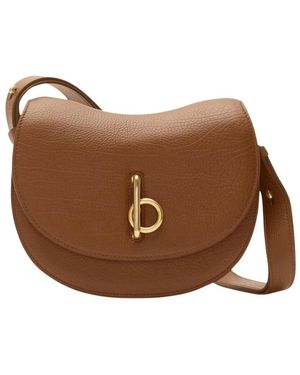 Burberry Elegante Leder-Schultertasche - Braun