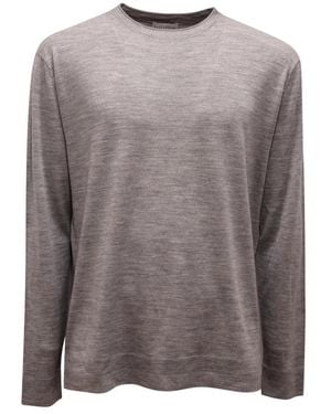 Ballantyne Round-Neck Knitwear - Grey