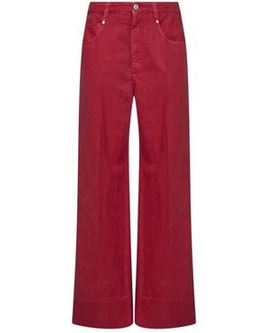 Brunello Cucinelli Wide Jeans - Red